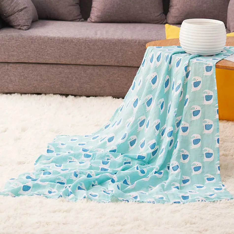 S71-muslin swaddle Elinfant муслиновое детское Пеленальное Одеяло для новорожденных, вискозное стрейчевое вязаное обертывание, гамак, пеленание, обивка, обёрточная бумага, банное полотенце - Цвет: S71-muslin swaddle
