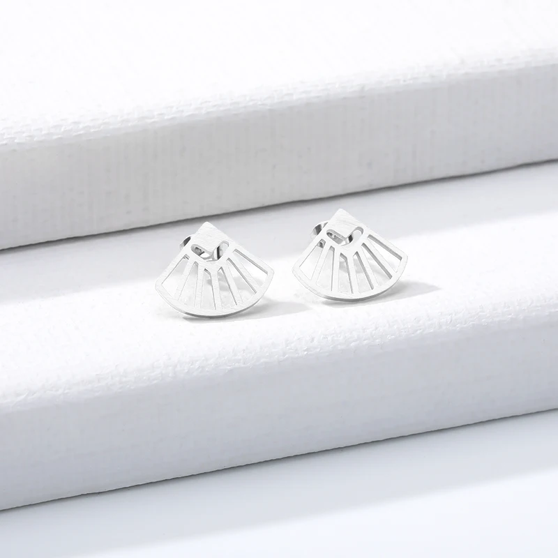 Женские серьги гвоздики из нержавеющей стали с подвесками|Серьги-гвоздики| |