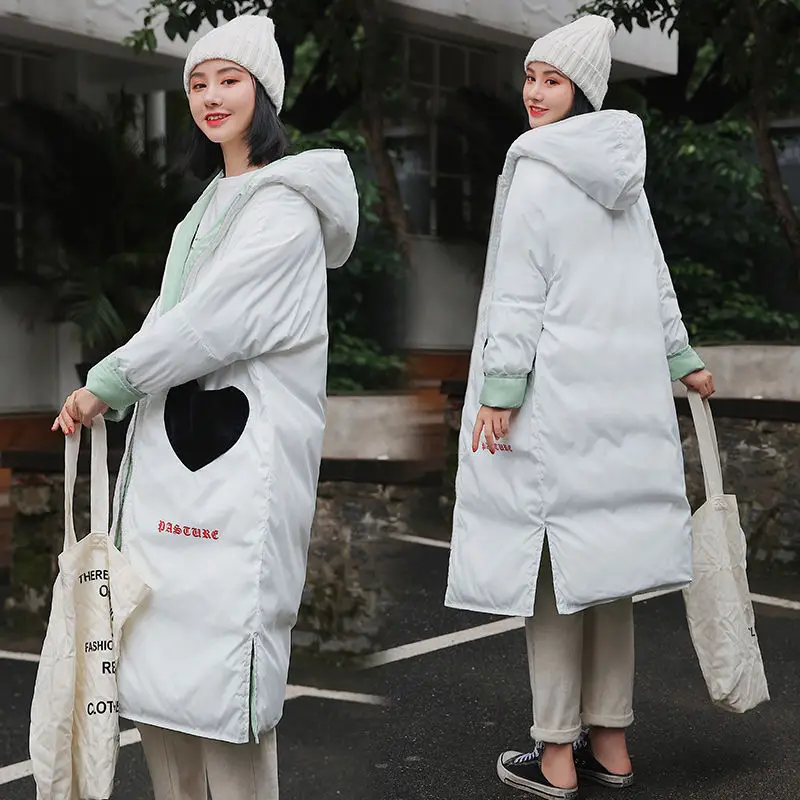 2019 новый дизайн две зимние куртки в форме сердца Женская милая верхняя одежда с