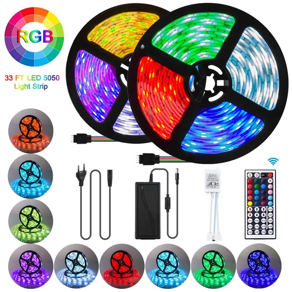 Светодиодные ленты светильник RGB 5050 SMD 2835 гибкая светодиодная лента световой 5 м 10