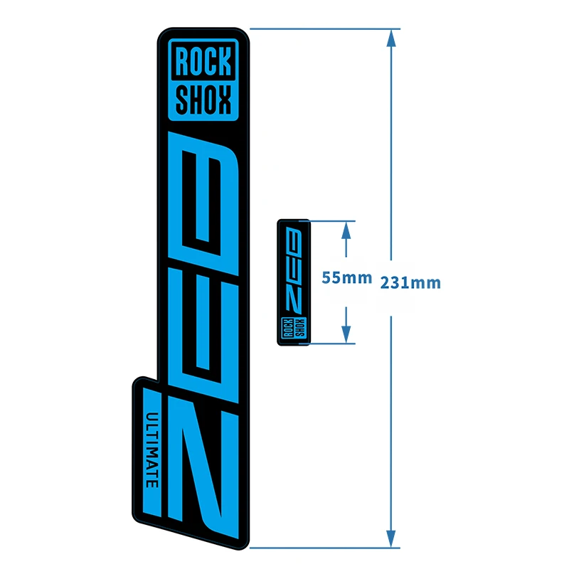 READU 2021 Rockshox ZEB ULTIMATE наклейки на переднюю вилку для горного велосипеда передние