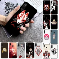 fhnblj japanese style anime fox phone case for xiaomi max3 mi 9 se mi8 f1 9se 10 lite f1 back coque