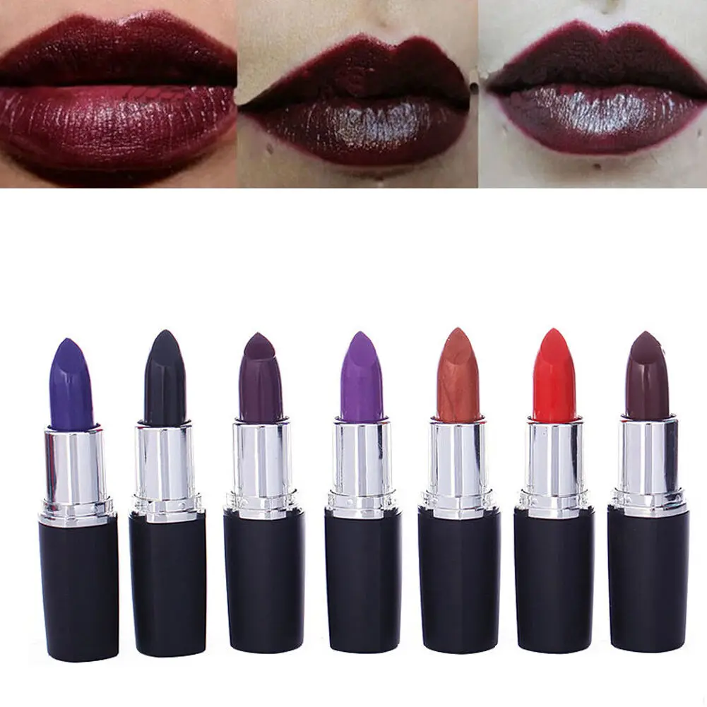 Профессиональная сексуальная матовая помада вампира синие коричневые пигменты