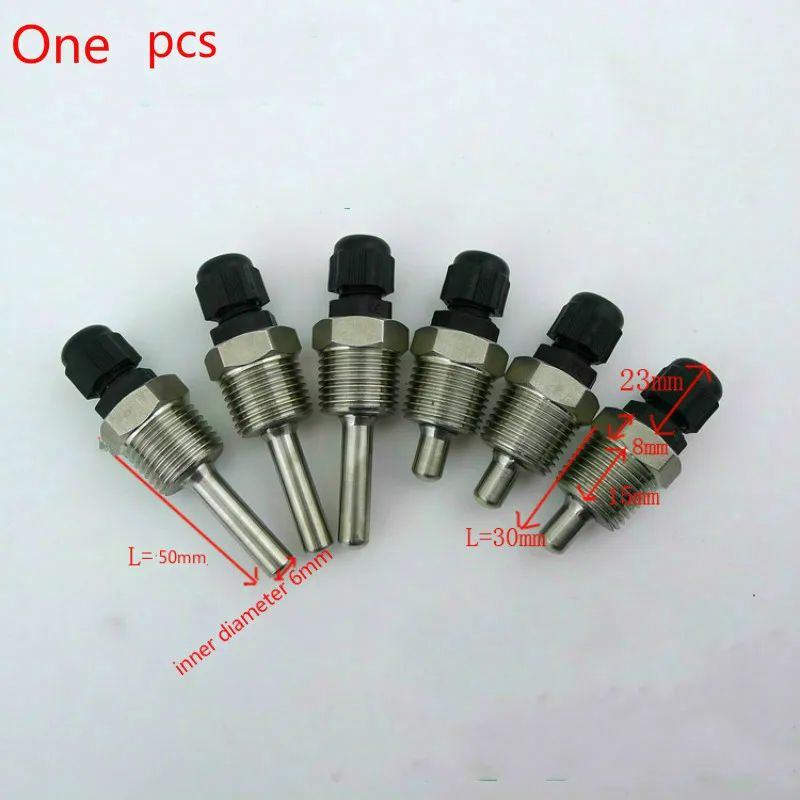 Карманный погружной рукав Thermowell из нержавеющей стали 304 BSP 3/4 дюйма DN20 для макс. 6