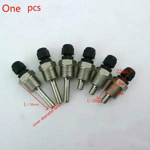 Карманный погружной рукав Thermowell из нержавеющей стали 304 BSP 34 дюйма DN20 для макс. 6 мм для провода макс. 8 мм PT100 PT1000