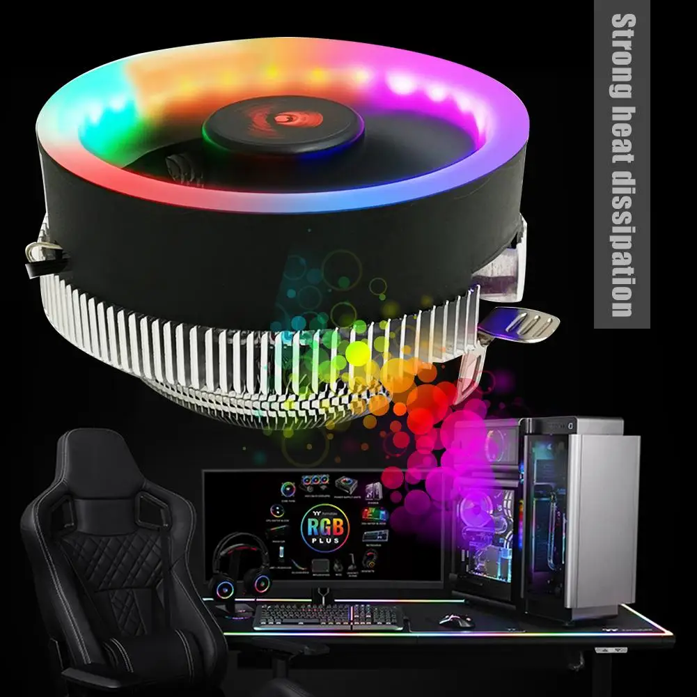 Вентилятор охлаждения COOLMOON Q2 для процессора Intel AMD 775/1366/1156/1155/1151/1150 AM2/AM2 +/AM3/AM3