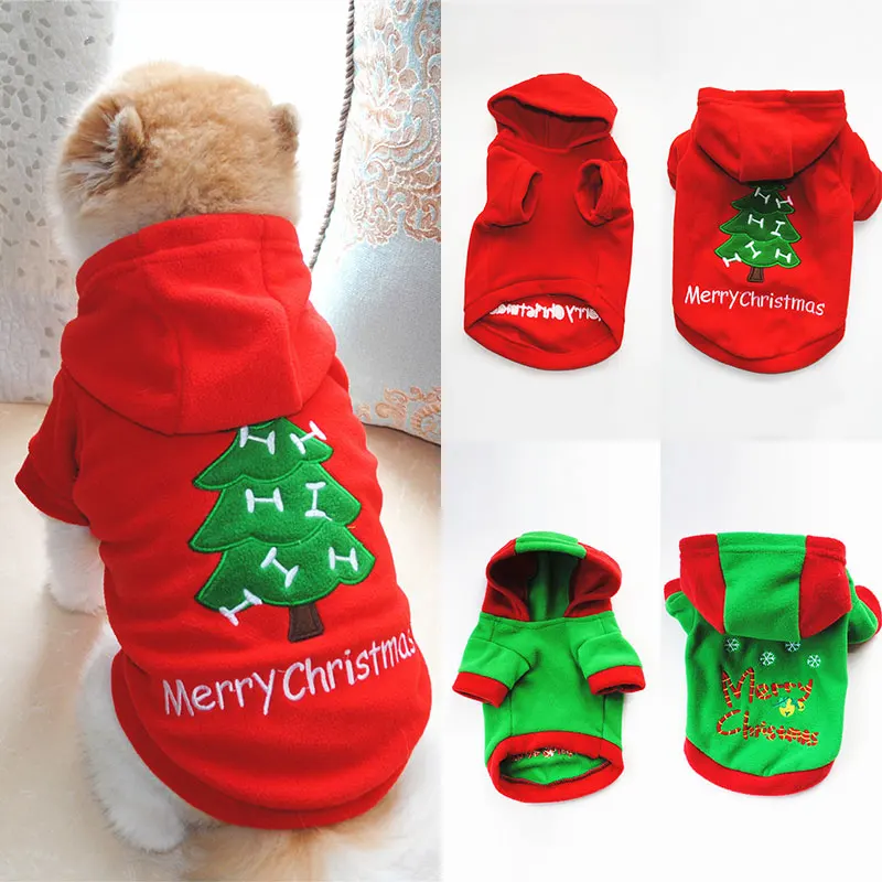 Рождественская одежда для маленьких собак домашних животных рождественские
