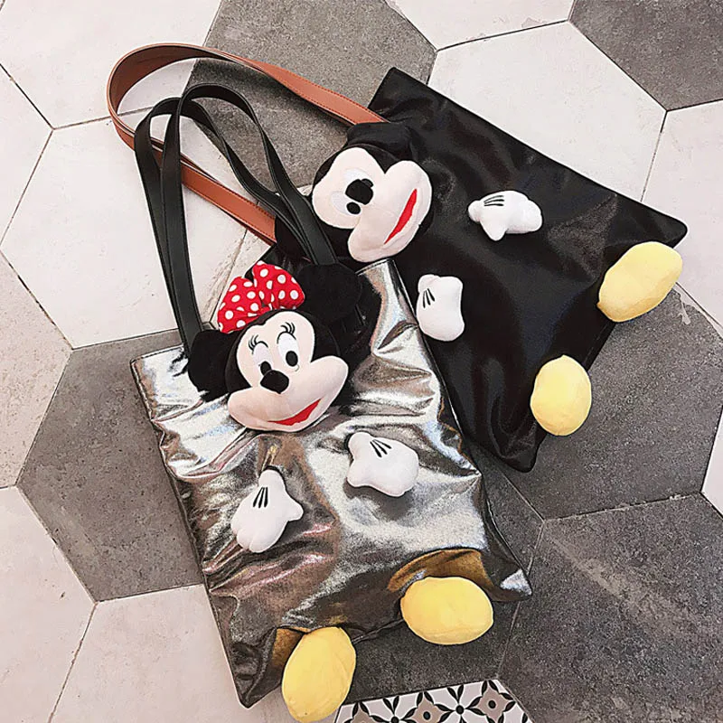 Disney Mickey Mouse плюшевые рюкзаки женская сумка на плечо модные женские сумки вечерние