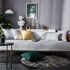 Защитные чехлы для дивана, украшение для гостиной, Однотонный Регулируемый Чехол для дивана без боков, Нескользящие подушки и чехлы в современном стиле
