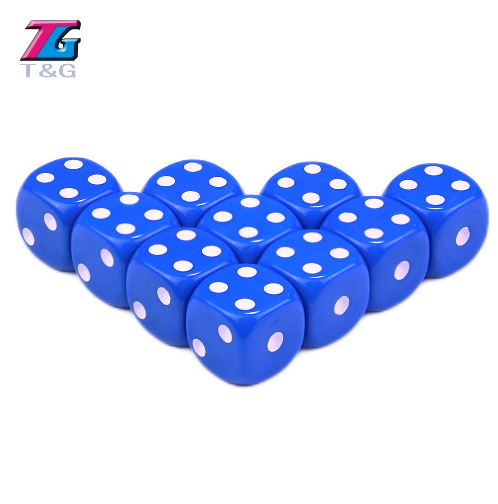 12*12*12 мм пластиковые покерные кубики для азартных игр красный синий оранжевый