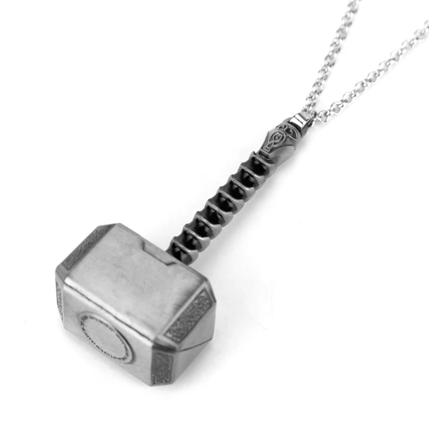 Marvel ожерелья Мстителей модные ювелирные изделия из фильма Loki Thor Hammer Подвески Raytheon оружие ожерелья для фанатов классный сувенир