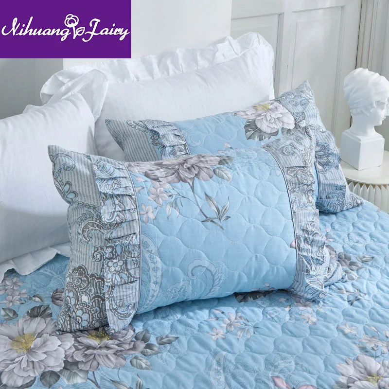 

Korean style 100% cotton pillowcase thick cotton 48X74cm lace pillowcase pillow core cover pillow cover