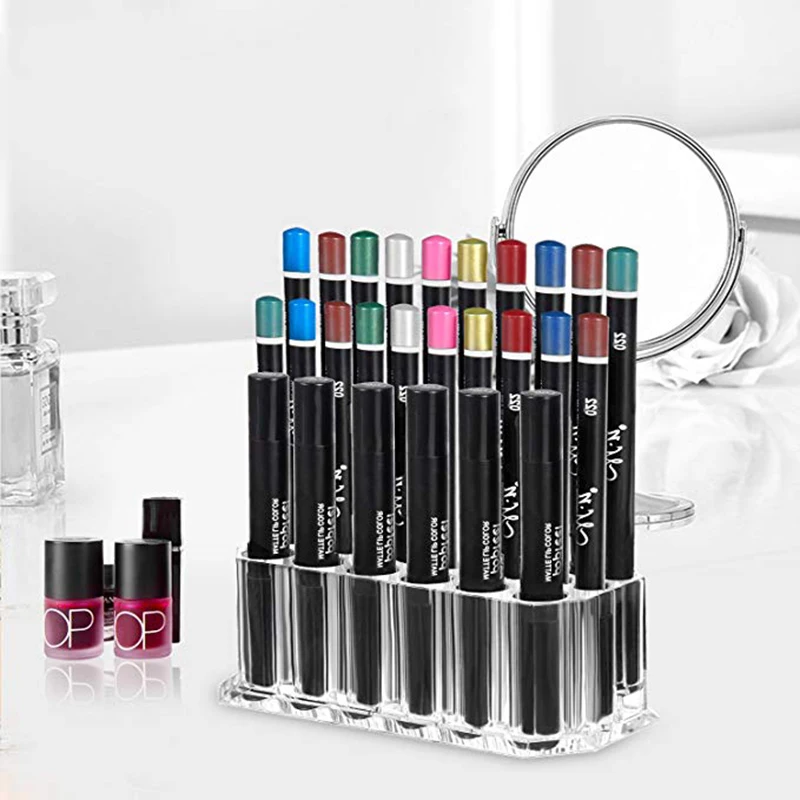 Органайзер акриловый для карандашей и подводки глаз 26 ячеек | Дом сад