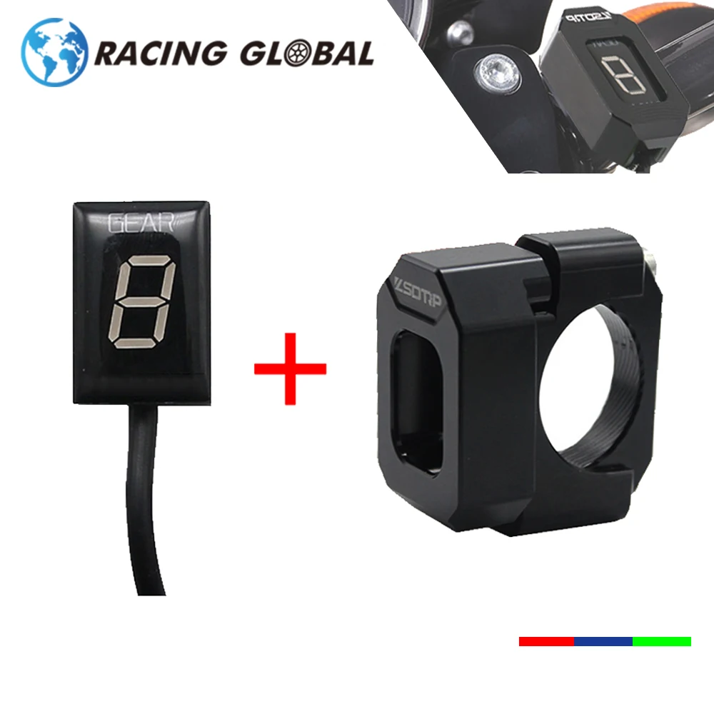 

ALCON-Racing LED Gear Indicator For SUZUKI GSX1400/GSX600/GSF650/GSF1250 Gear Position Display Gauge Shifter
