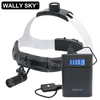dental headlight 3w 50000 lux high intensity head lamp led headlight for dental loupe magnifer with rechargeable battery
