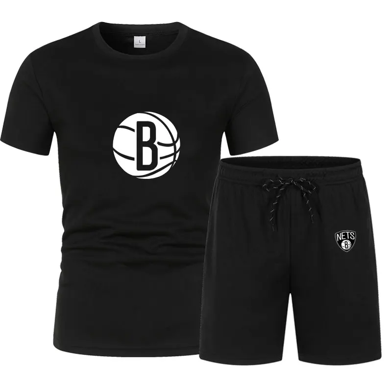 

Men's Casual Sportswear Sets Short Sleeve T-shirt Shorts 2 Piece Jogging Brooklyn 2021