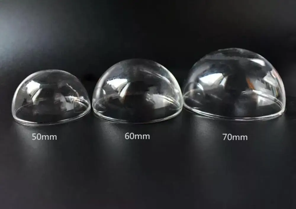30 шт. прозрачные полукруглые стеклянные пузырьки 50 мм 60 70 | Дом и сад