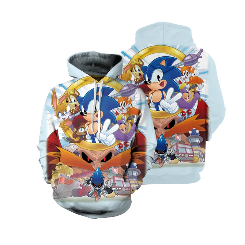 

2021 Fashionable Men's Hoodie Sonic 3D Printing Hoodie Beast Harajuku Streetwear Unisex Casual Jacket Sportswear