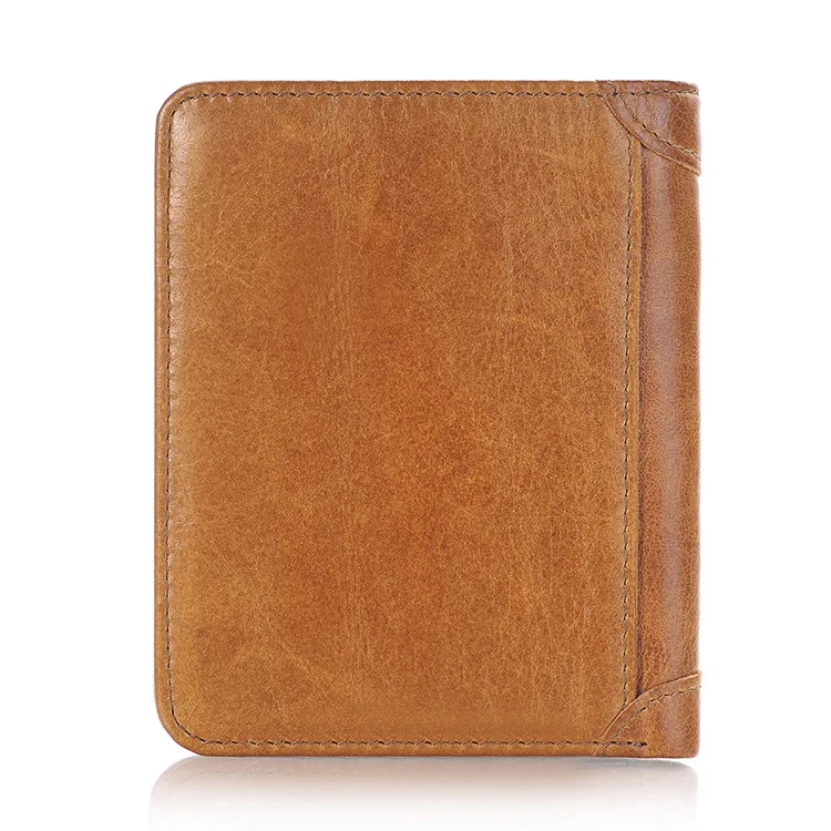 

Popular Leather Wallet for Man Short Wallet Wallet Cowhide Handmade Vintage Coin Purse Female ID Card Bag