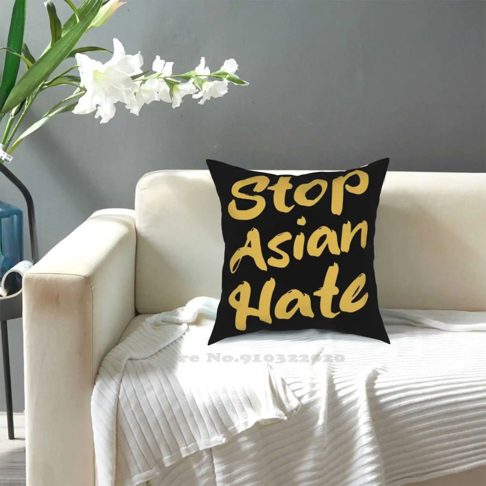 Наволочка для подушки Stop Asia Hate наволочка азиатская жизнь мы любите разнообразие