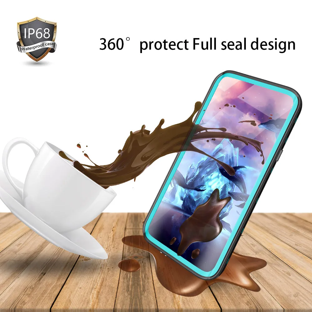 Водонепроницаемый Чехол IP68 для Samsung Note 8 9 Plus чехол подводного плавания с защитой