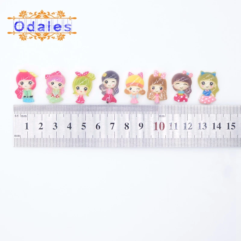 30 шт./лот аппликация из полимерных материалов для милых принцесс заколки волос