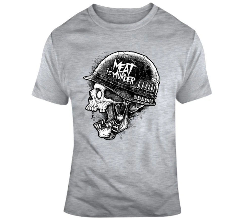 Meat Is Murder Soldier Vegan Вегетарианская футболка для здорового питания Мужская одежда