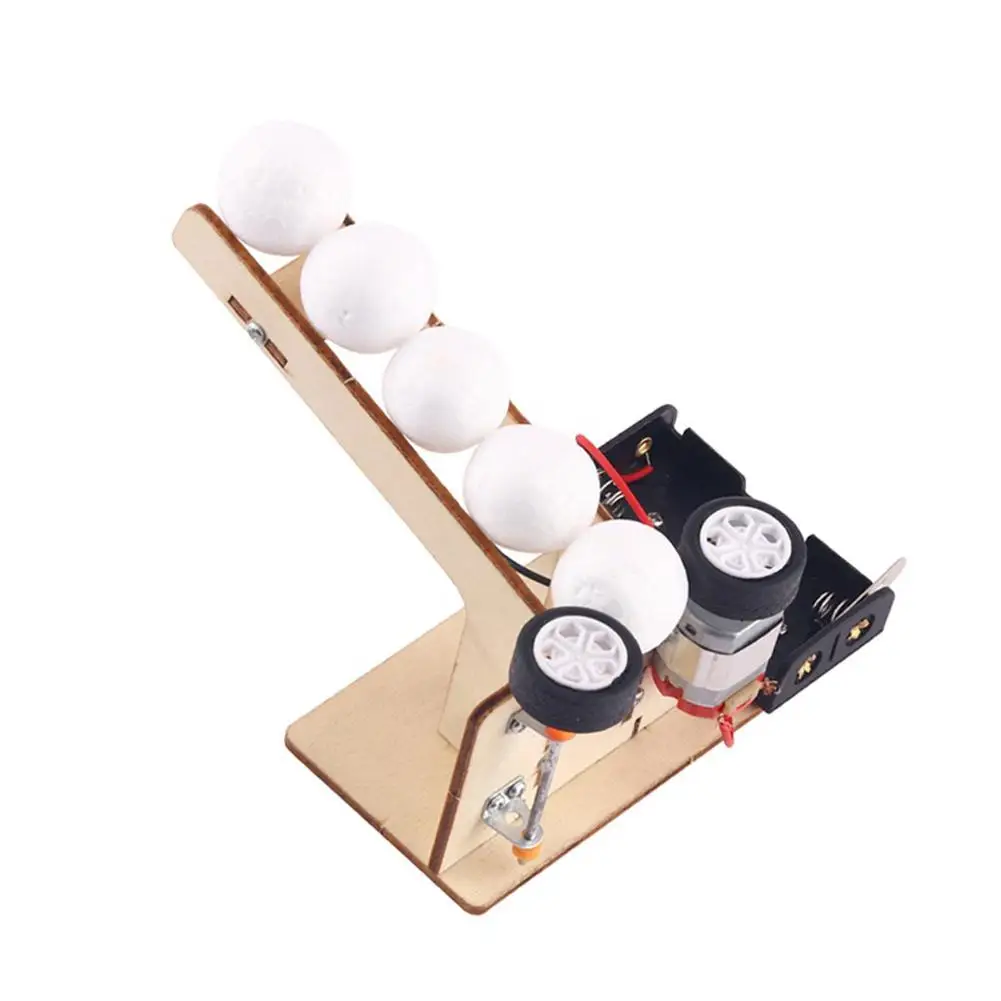 Wooden Electric Ball Pitching Materials Creative DIY Science Experiment Model Kit School Projects Teaching Educational Equipment | Игрушки и