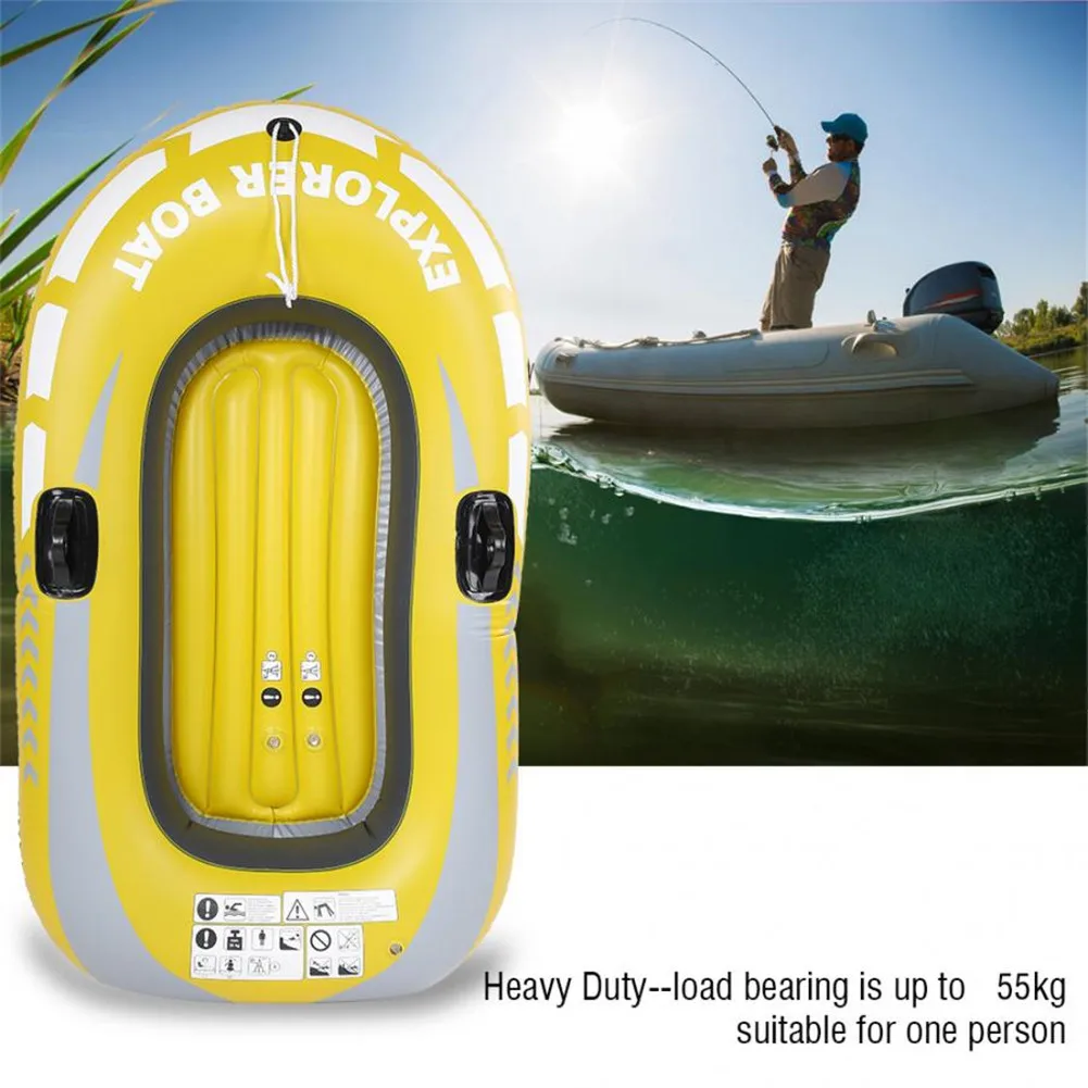 1/2 человек надувная лодка каяк каноэ рыбалка с двойным клапаном наклейка для