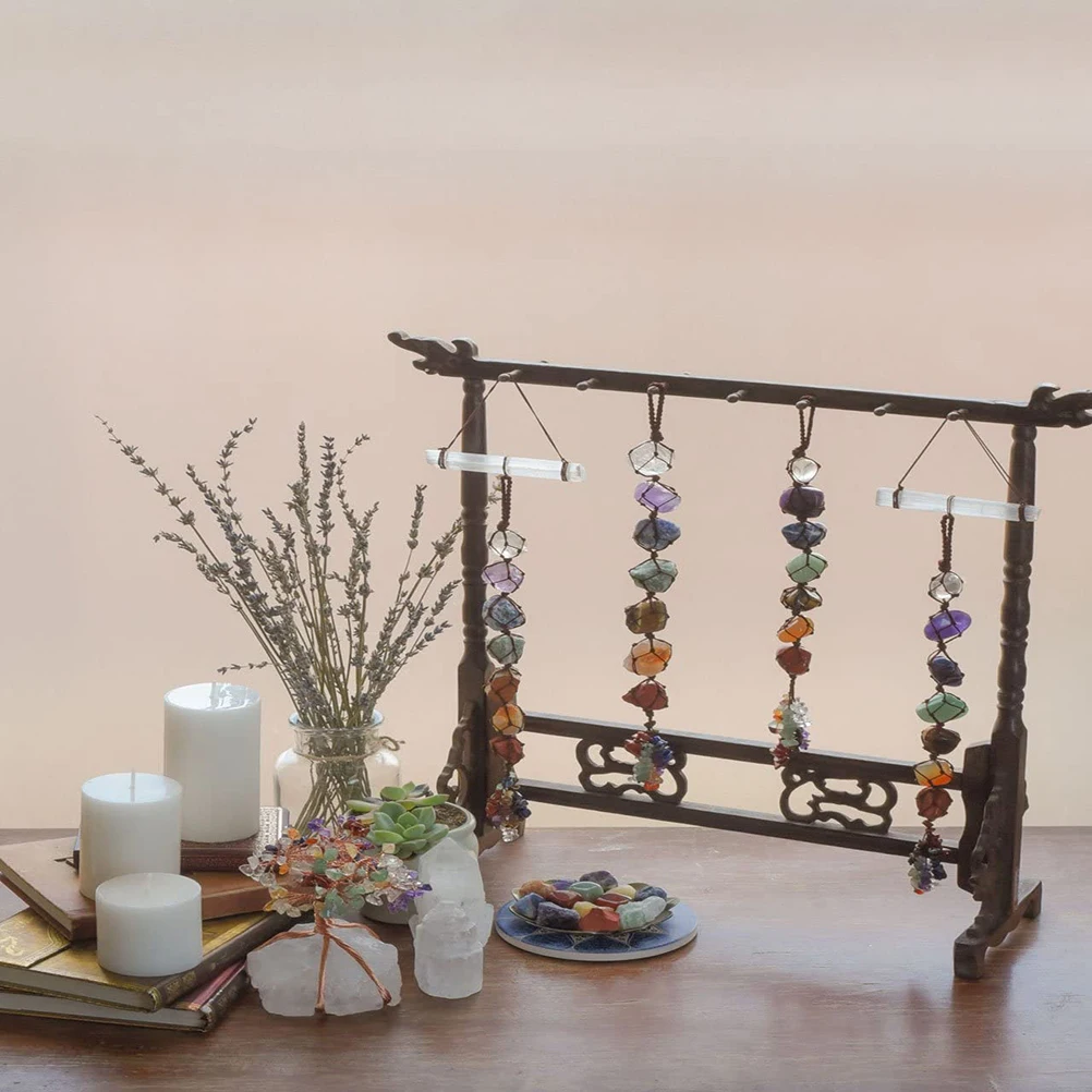 

30cm Natural Crystal Stone Car Pendant Car Hanging Ornament Exquisite Meditation decoration christmas Home Decoration 7 Colors