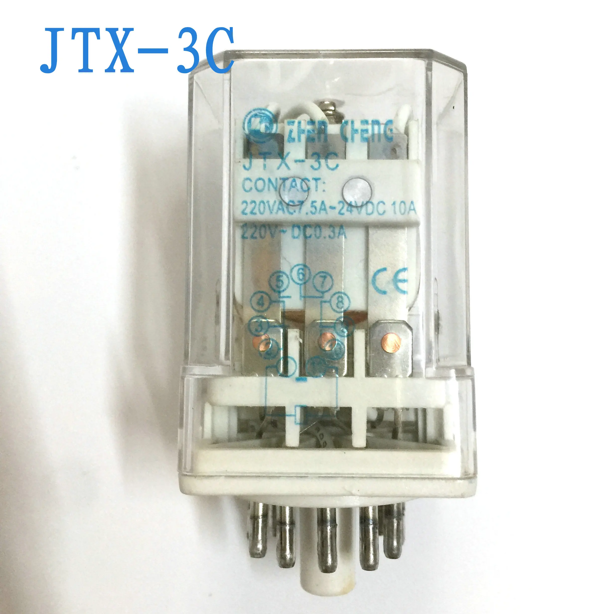 12 в пост. Тока 24 В 220 AC36V катушка 3PDT 11 контактов электромагнитное реле NO 3 NC JTX 3C|Реле|