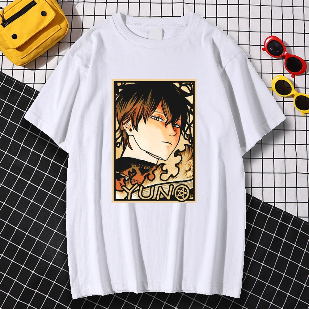 

Kohpweran Funny Black Clover Yuno Printing Man T Shirt Casual Simplicity Streetwear Comfortable Clothes Men T-Shirts