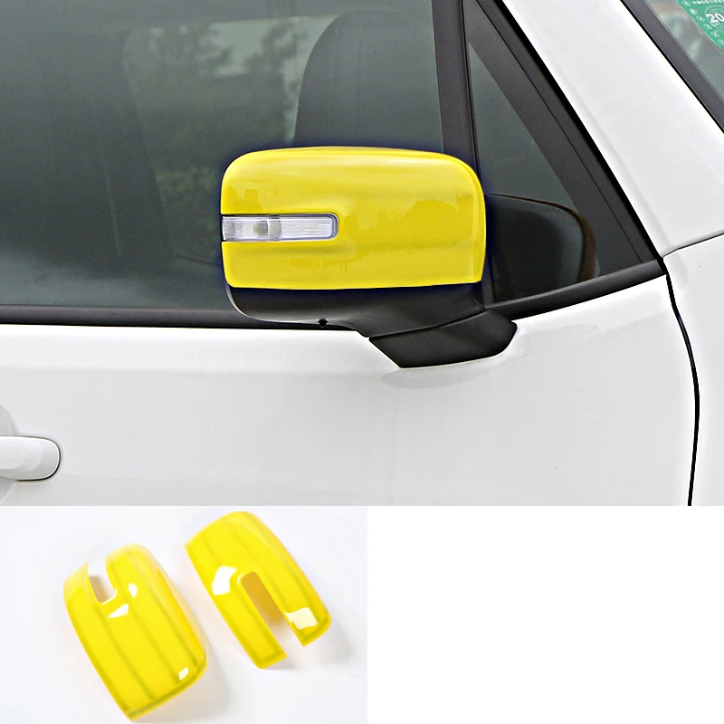 yellow Lsrtw2017 Abs автомобиля Reaview рамка крышка Защитные планки для Jeep Renegade авто аксессуары - Название цвета: yellow