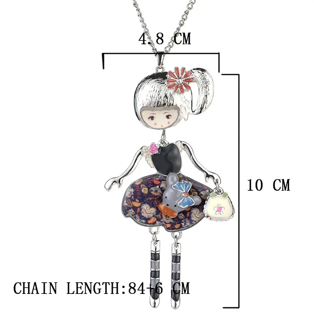 Популярные винтажные кукольные подвески ожерелья ювелирные изделия в стиле бохо