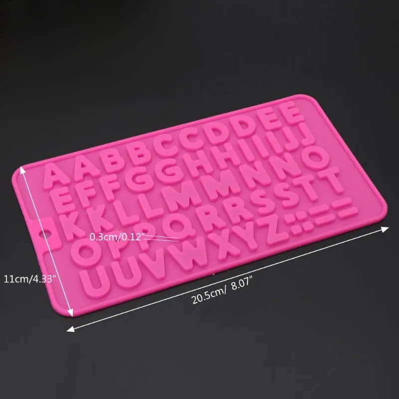 

26 Alphabet Letters Ice Cube Tray Silicone Mold Resin Jewelry Making Craft Tool