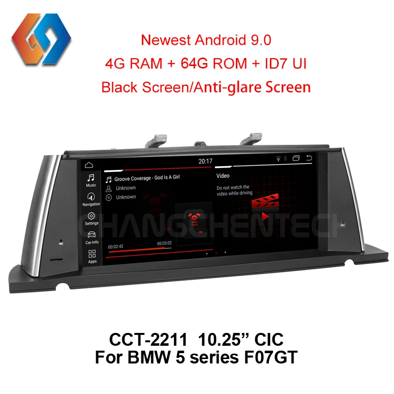

For BMW 5 Series F07 GT CIC Touch Screen Car Radio 4G LTE 64G Android 10.0 Multimedia GPS Navigation Stereo Bluetooth Unit 11