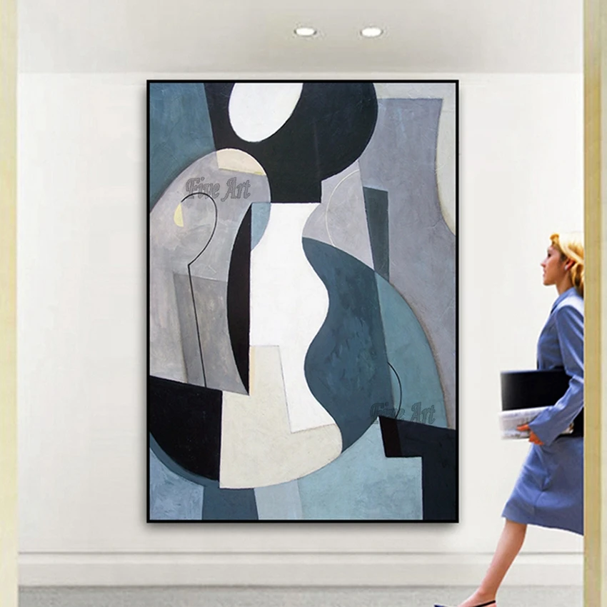 100% ручная масляная живопись холст Настенная картина маслом женское украшение