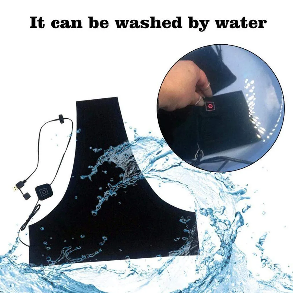 

3 Areas Heated Vest Electric Heating Vest Waterproof Outdoor Fishing Hunting Vest USB Heated Jacket Unisex Winter Heating Vest