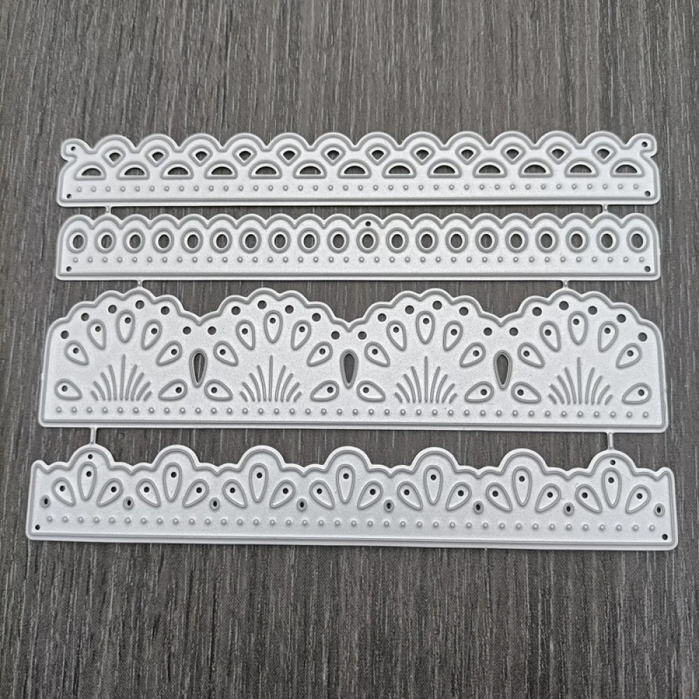 4 шт. волнистые нерегулярные границы Трафаретный вырубной штамп углерода Сталь