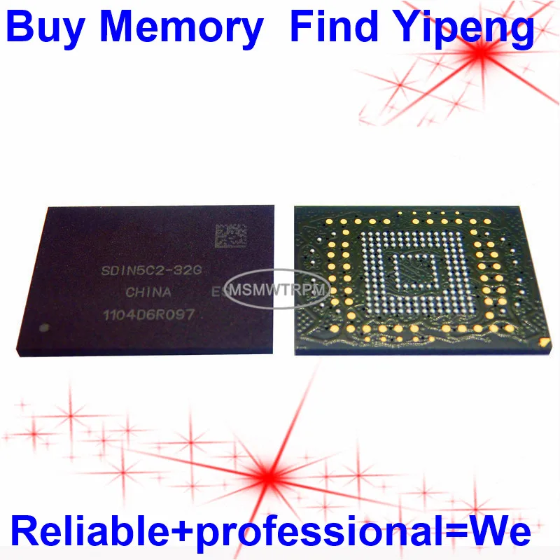 SDIN5C2-32G BGA169Ball EMMC 32 GB мобильный телефон памяти новый оригинальный и подержанных 100% протестировал OK