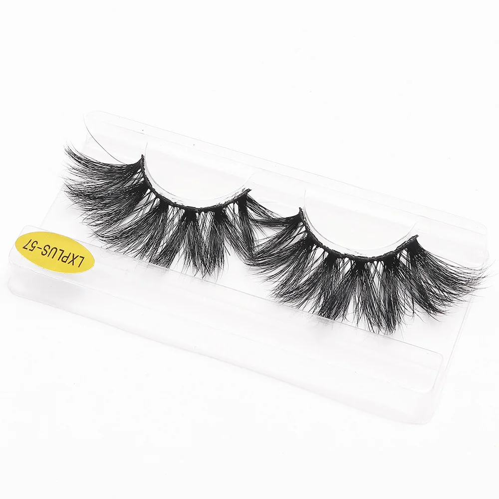 

Makeup 25mm Lashes Mink Eyelashes Handmade Cross Fluffy Volume Dramatic False Eyelashes Eyelash Natural Eye Lashes