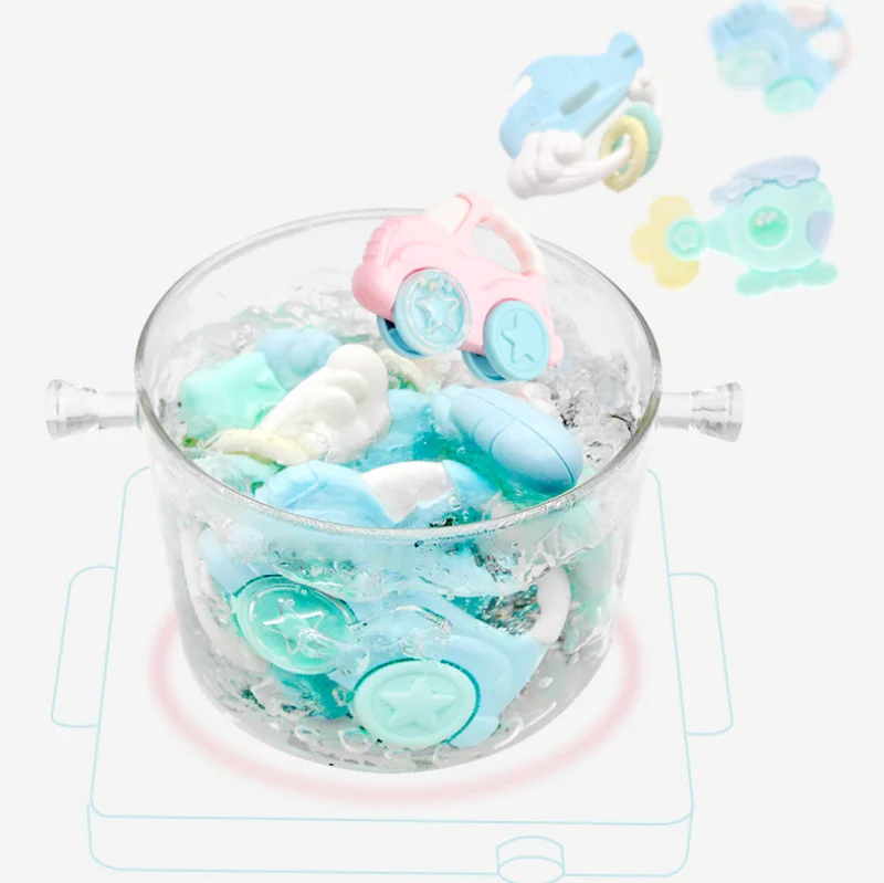 

Baby Cartoon Car Beads Teether Children ABS Teething DIY Infant Soothing Pacifier Nursing Bracelet Toys Accessory 1Set
