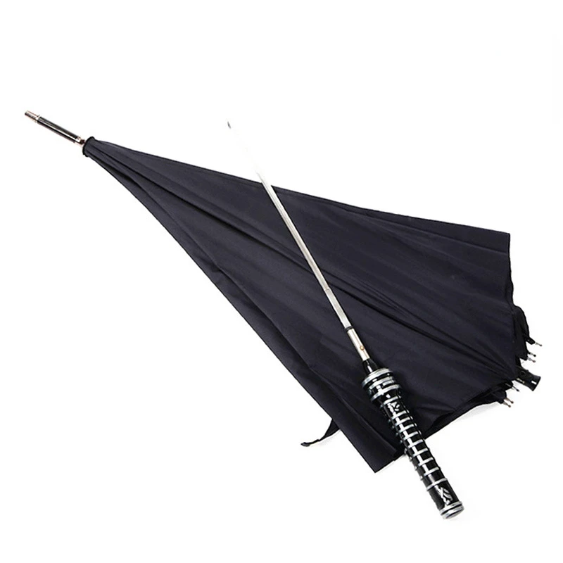 Comprare Ombrello Spada Moda Manico Lungo Grande Nero Business Ombrello Antivento Adulto Paraguas Mujer Articoli Per La Casa BD50YS