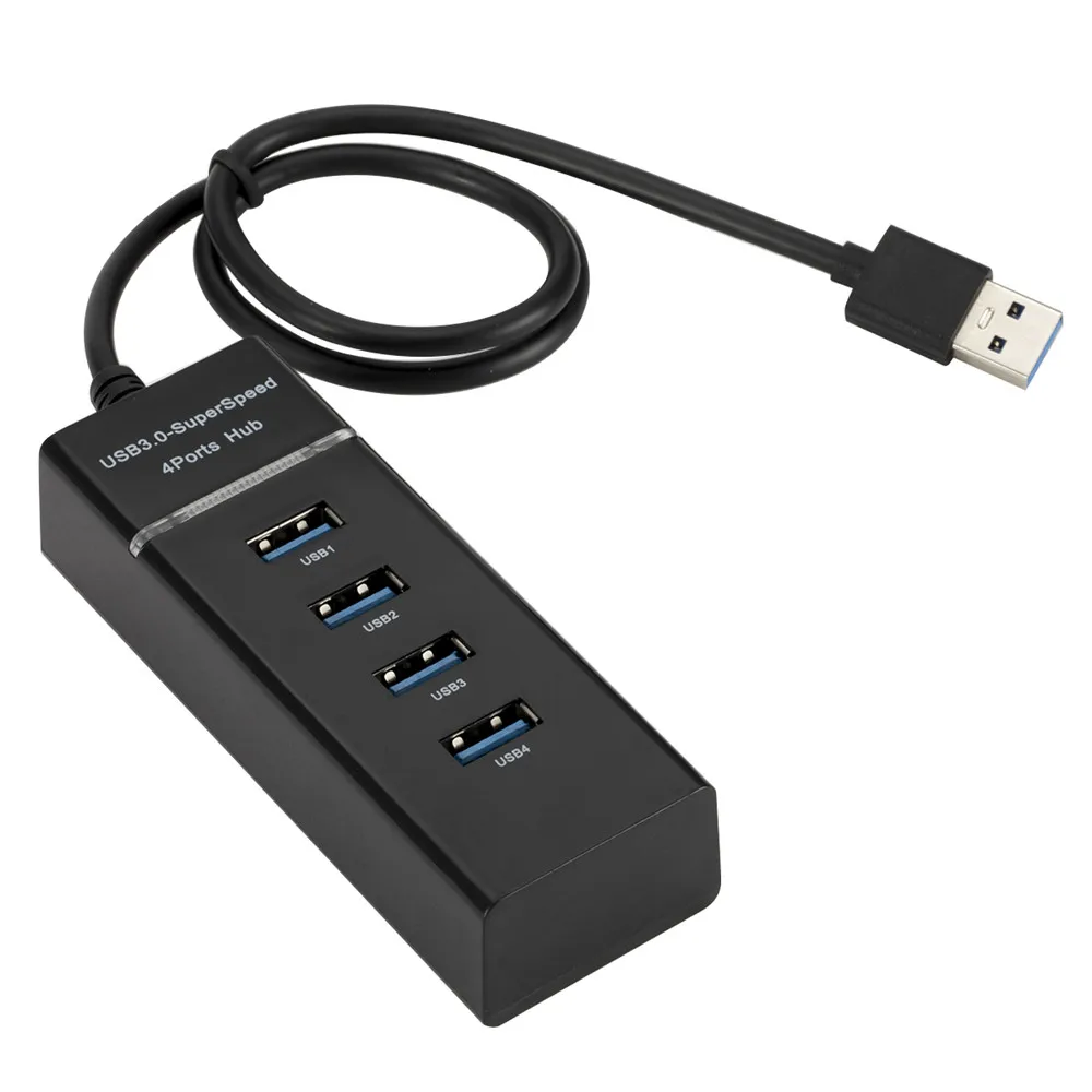 4 Порты USB 2 0 3 HUB Высокоскоростной разветвитель мульти расширительный бак для