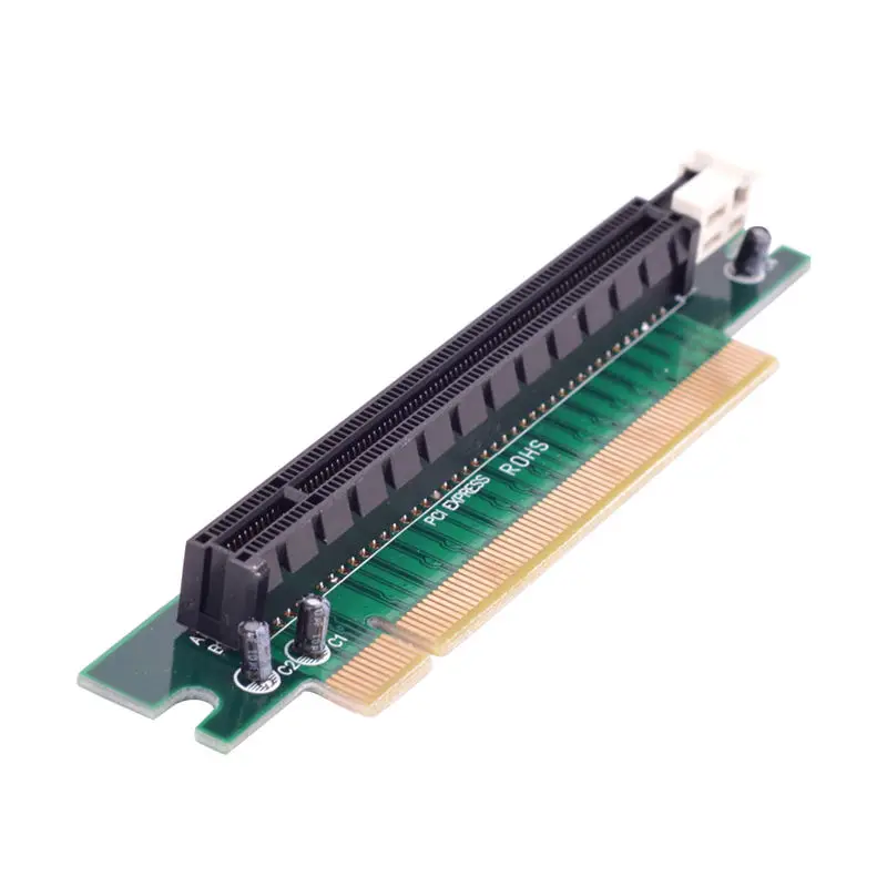 Pci E Express 16X с углом 90 ° расширитель под прямым защитный переходник карта
