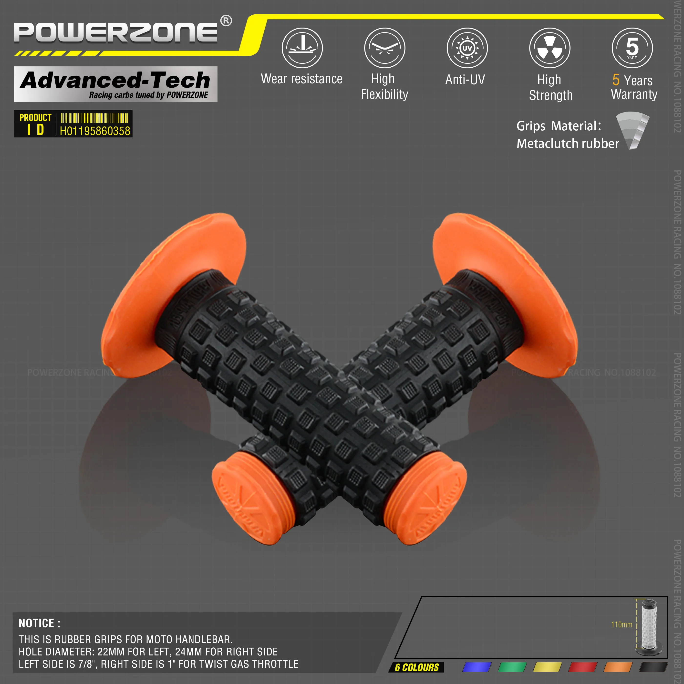 MX gel like для 7/" Руль светло-голубой mx Подушка ручки для мотоцикла supermoto питбайк dirt pit bike