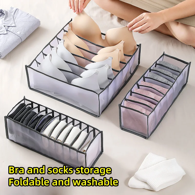 

Underwear Bra Organizer Storage Box For Drawer Closet Bedroom Wardrobe Bra Ties Panty Socks Divider Organizers Grids Containers