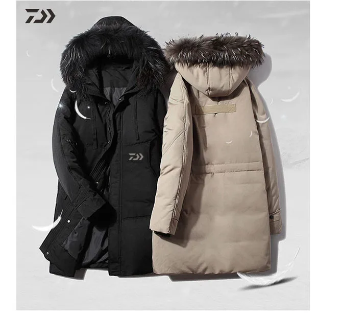 Куртка Daiwa Толстая теплая ветрозащитная одежда для рыбалки зимняя мужская