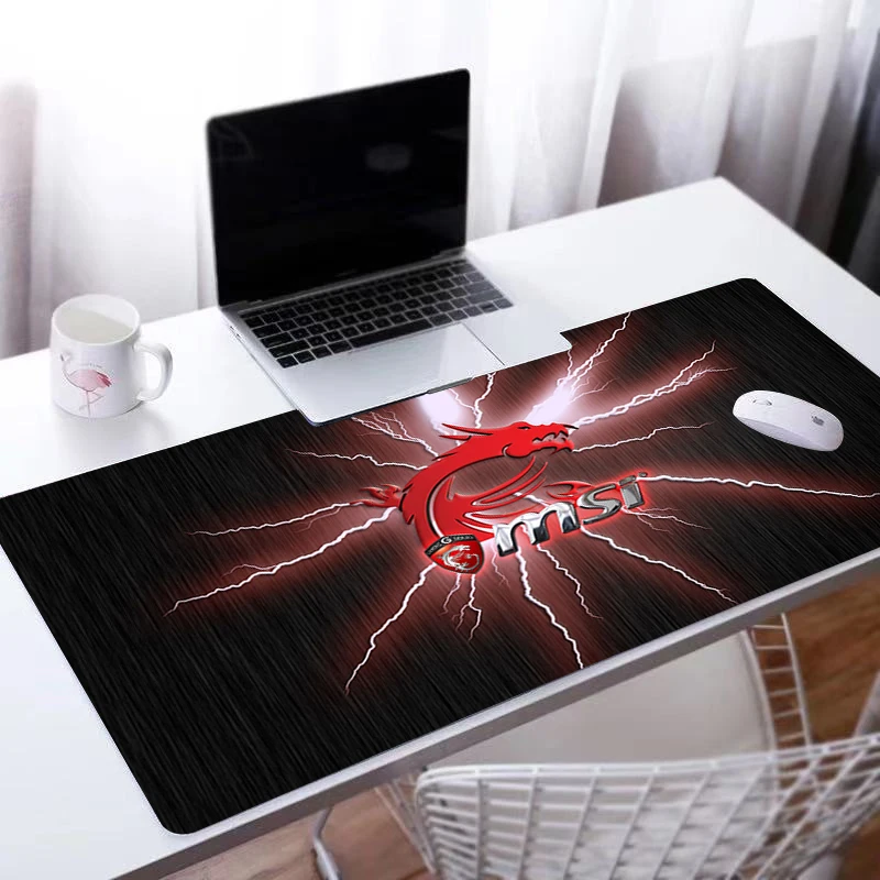 

Design MSI LOGO Mouse pad Computer Laptop Anime Keyboard Mouse Mat Large Mousepad Keyboards Gamers Decoracion Desk Mat