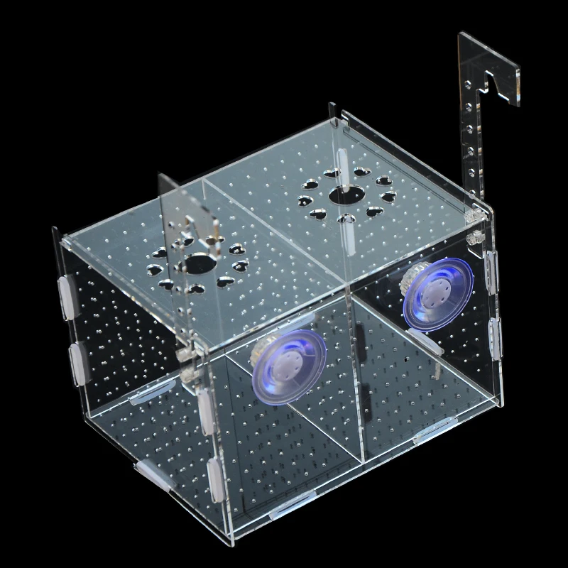 Акриловый контейнер для аквариума коробка большого размера разведения рыб и фри